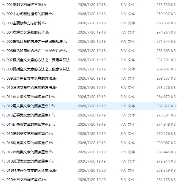 2026年小学语文20节课突破阅读理解重难点 网盘免费下载-高考之家