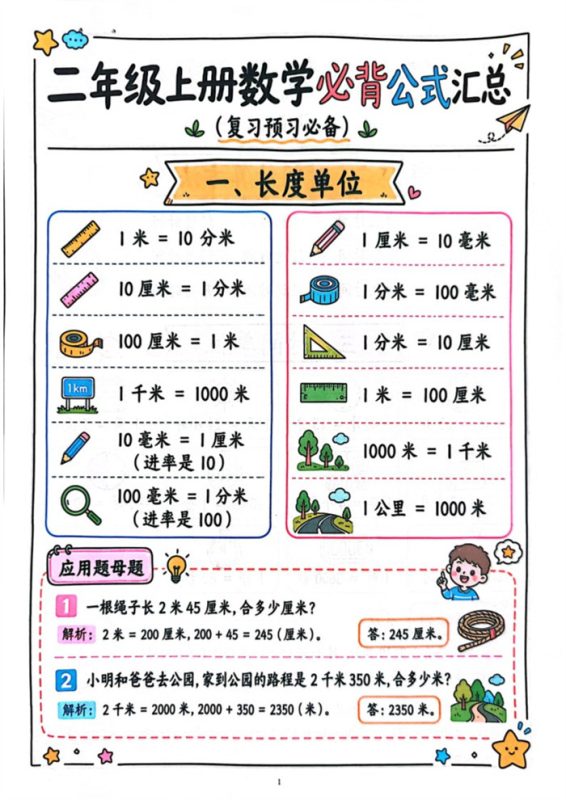 【26页高彩版】26秋二年级上册数学.pdf-八方虚拟货源网
