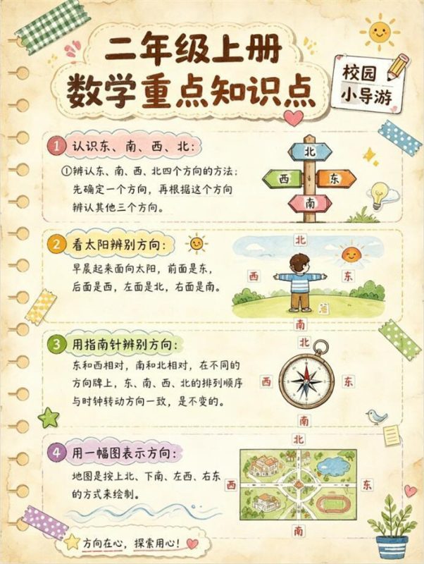 【6页高彩版】26秋二年级上册数学全套重点知识点整理好了.pdf-八方虚拟货源网