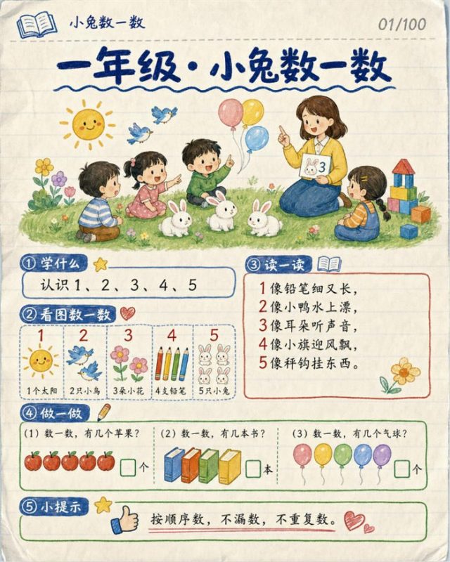 【10页高彩版】26秋一年级数学《第一课》课堂笔记.pdf-八方虚拟货源网