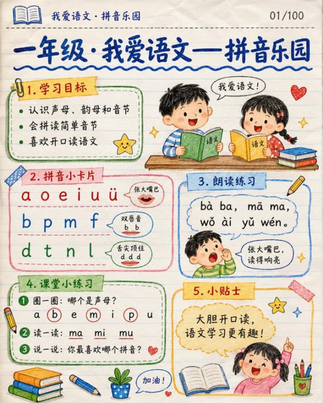 【10页高彩版】26秋一年级语文《爱语文》课堂笔记.pdf-八方虚拟货源网