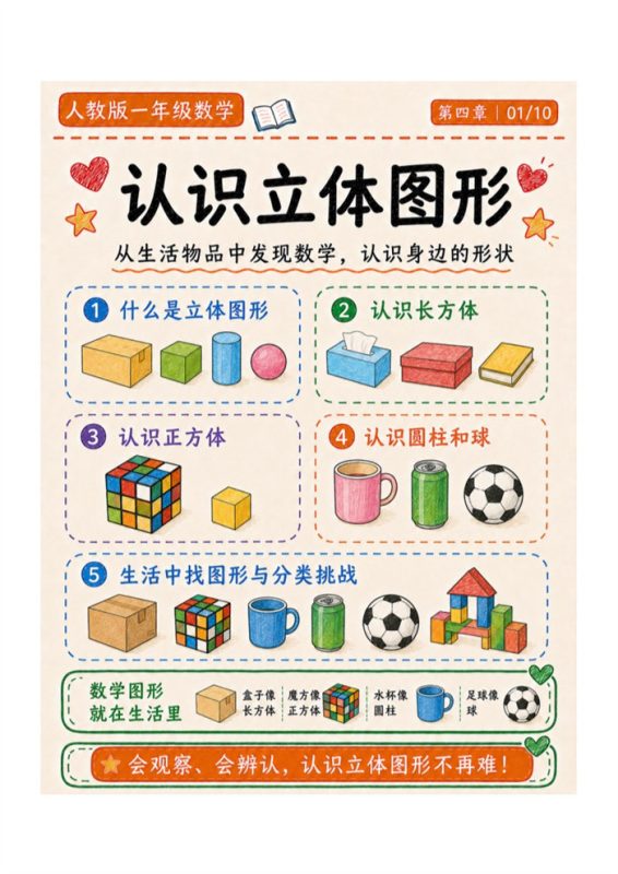 四-【10页高彩版】26秋认识立体图形.pdf-八方虚拟货源网