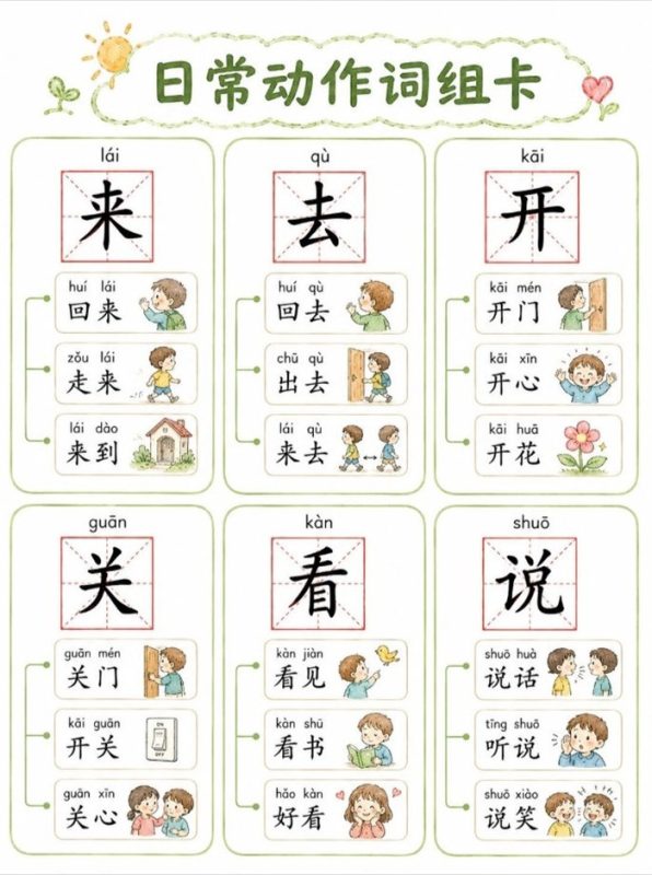 【9页高彩版】一年级上儿童认字造词卡.pdf-八方虚拟货源网